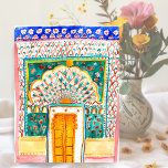 Peacock Door Watercolor Jaipur City Palace Pink Postkarte<br><div class="desc">Individuell anpassbare Postkarte! Fügen Sie Ihren eigenen Text an der Innenseite und vorne der Karte hinzu. Die farbenfrohe Pfauentür von Rajasthan India wurde von mir handgemalt! Karo in meinem Shop für mehr Designs, mehr Türen und mehr Produkte! Wenn Sie es kaufen, danke! Teilen Sie sich ein Foto mit mir auf...</div>