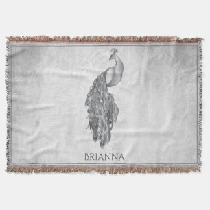 Peacock Elégant Argent Couverture Thème Personnali