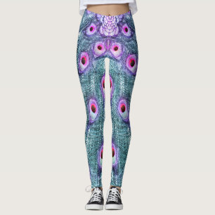 PEACOCK EXTRAVAGANTE FEATHERS 2 LEGGINGS