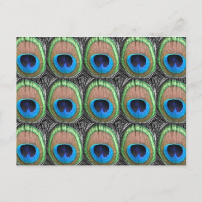 Peacock Eyes Postkarte (Vorderseite)