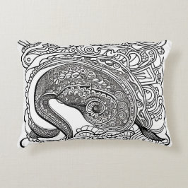 Peacock Face Dekokissen