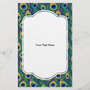 Peacock Feather Animal Print Flyer