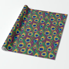 Peacock Feather Animal Print Geschenkpapier