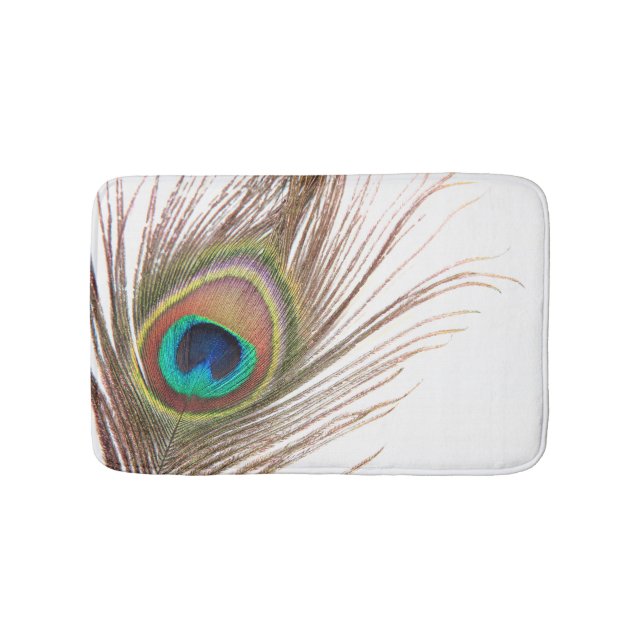 Peacock Feather Bath Mat Badematte (Vorderseite)