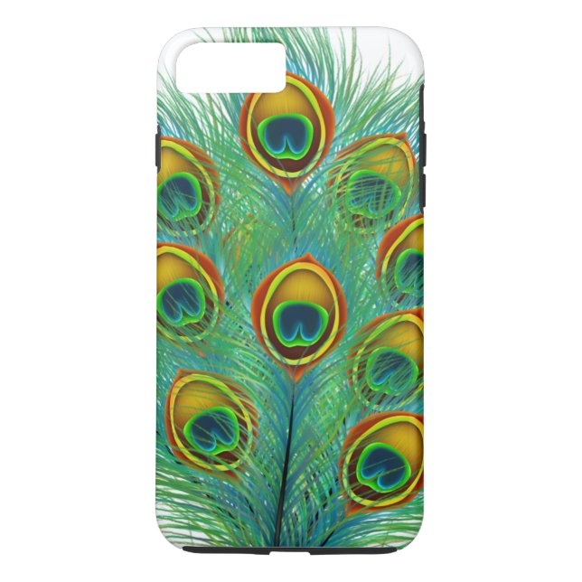 Peacock Feather Case-Mate iPhone Hülle (Rückseite)