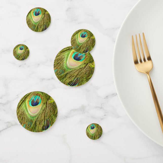 Peacock Feather Confetti Konfetti (Gruppe)