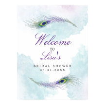 Peacock Feather Custom SIgn