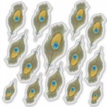 Peacock Feather Decal