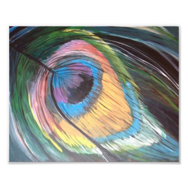 Peacock Feather Fotodruck (Vorne)
