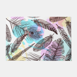 Peacock Feather Fußmatte