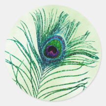 Peacock Feather Green Glitzer