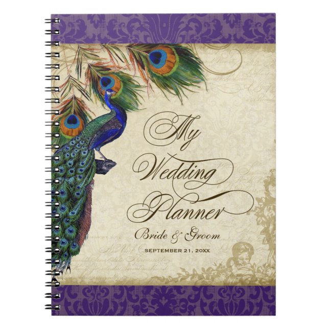 Peacock & Feather Journal officiel du Wedding plan (Devant)