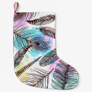 Peacock Feather Kleiner Weihnachtsstrumpf
