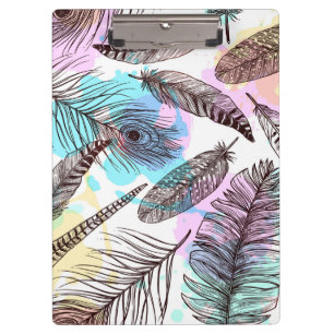 Peacock Feather Klemmbrett