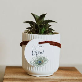 Peacock Feather Lasse Liebe wachsen Pflanze oder S Geschenkanhänger