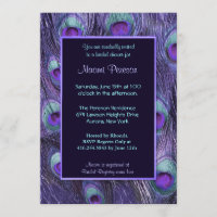 Peacock Feather Lila Drama - Brautparty