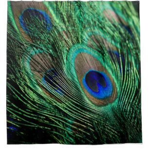 Peacock Feather Lucky Duschvorhang
