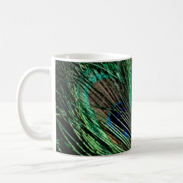 Peacock Feather Lucky Kaffeetasse (Links)