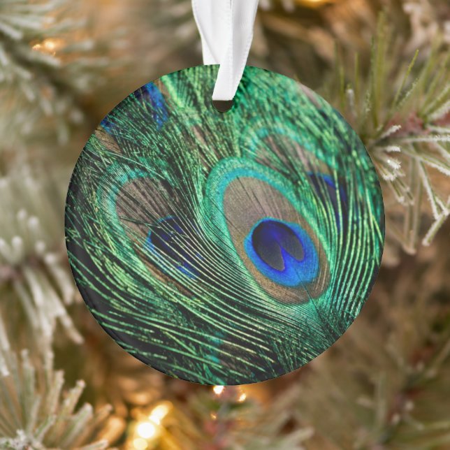 Peacock Feather Lucky Ornament (Baum)