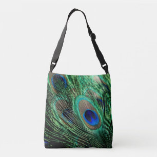 Peacock Feather Lucky Tragetaschen Mit Langen Trägern