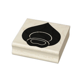 Peacock Feather Motif-Briefmarke Gummistempel