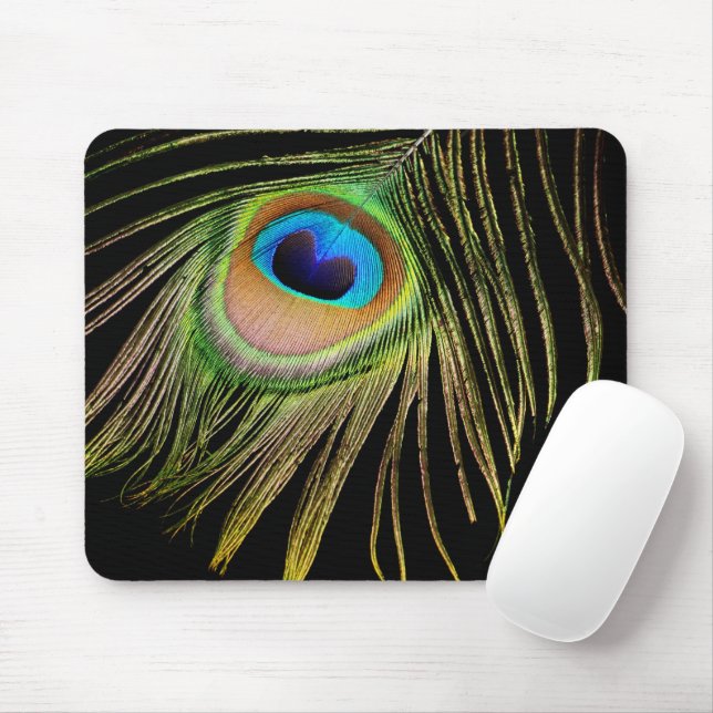 Peacock Feather Mousepad (Mit Mouse)