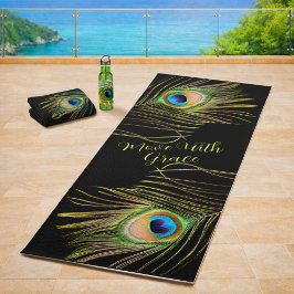 Peacock Feather – Move With Grace Motivational Yogamatte