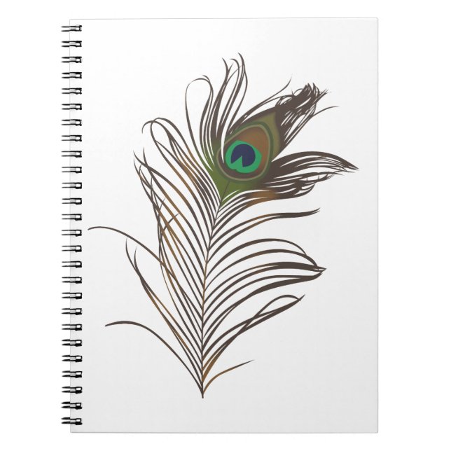 Peacock Feather Notizblock (Vorderseite)