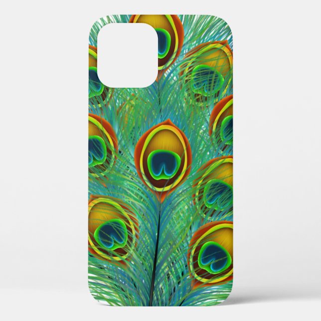 Peacock Feather Pattern Case-Mate iPhone Hülle (Rückseite)