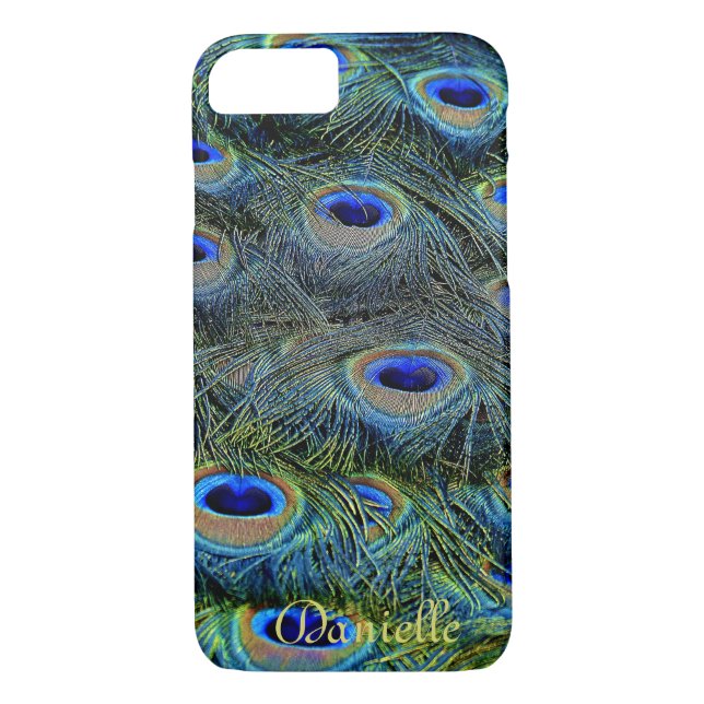 Peacock Feather personalisieren Case-Mate iPhone Hülle (Rückseite)