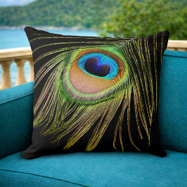 Peacock Feather Pillow Kissen