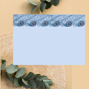Peacock Feather Post-it Klebezettel