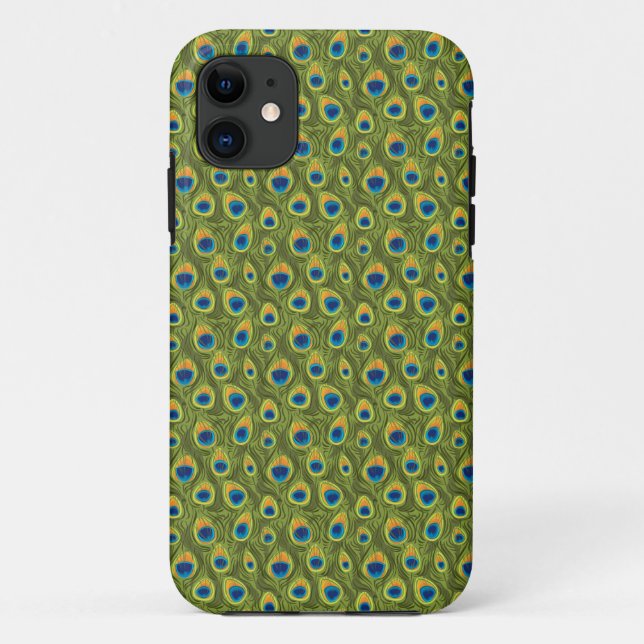 Peacock Feather Print Case-Mate iPhone Hülle (Rückseite)