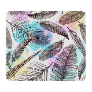 Peacock Feather Schneidebrett