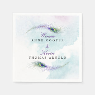 Peacock Feather Serviette