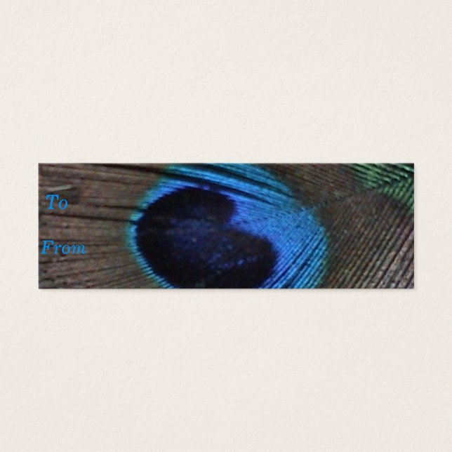 Peacock Feather-Visitenkarte (Vorderseite)