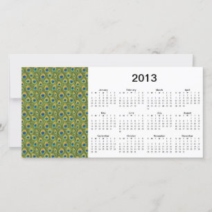 Peacock Feathers 2013 Calendar Carte photo