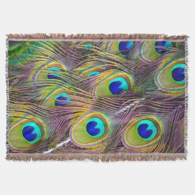 Peacock Feathers 5-wirbellose Decke (Vorderseite)