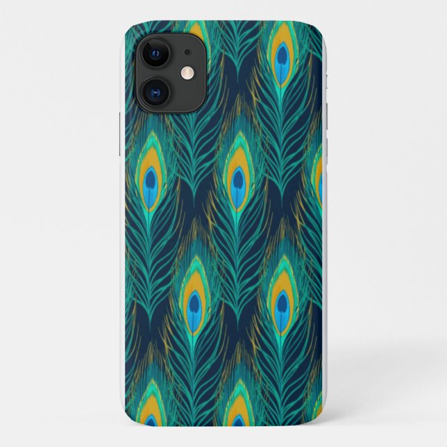 Peacock Feathers Case-Mate iPhone Hülle (Rückseite)