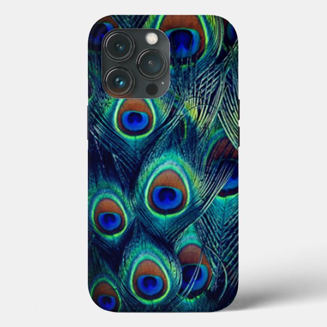 Peacock Feathers Case-Mate iPhone Hülle (Rückseite)