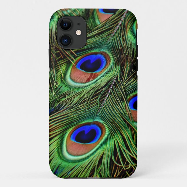 Peacock Feathers Case-Mate iPhone Hülle (Rückseite)