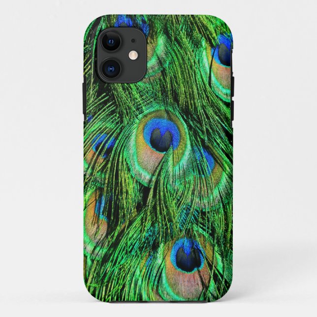 Peacock Feathers Case-Mate iPhone Hülle (Rückseite)