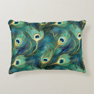 Peacock Feathers Dekokissen