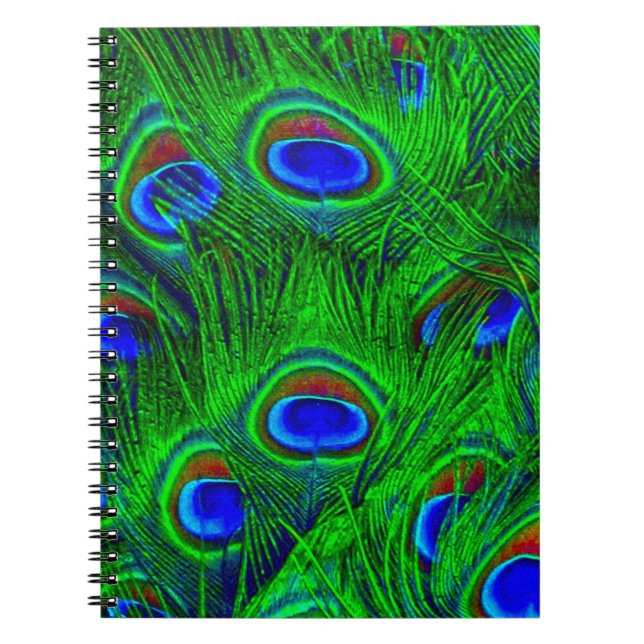 Peacock Feathers Fashion Collection Notizblock (Vorderseite)