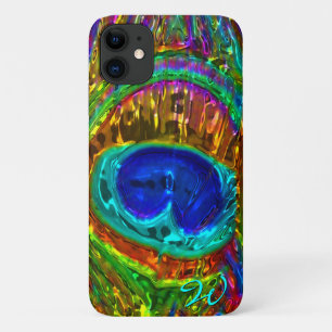 Peacock Feathers Glass Art 1 Case-Mate iPhone Hülle