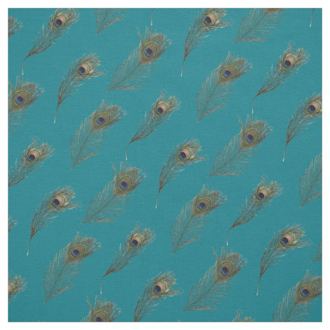 Peacock Feathers Hübsch Stoff (Muster)