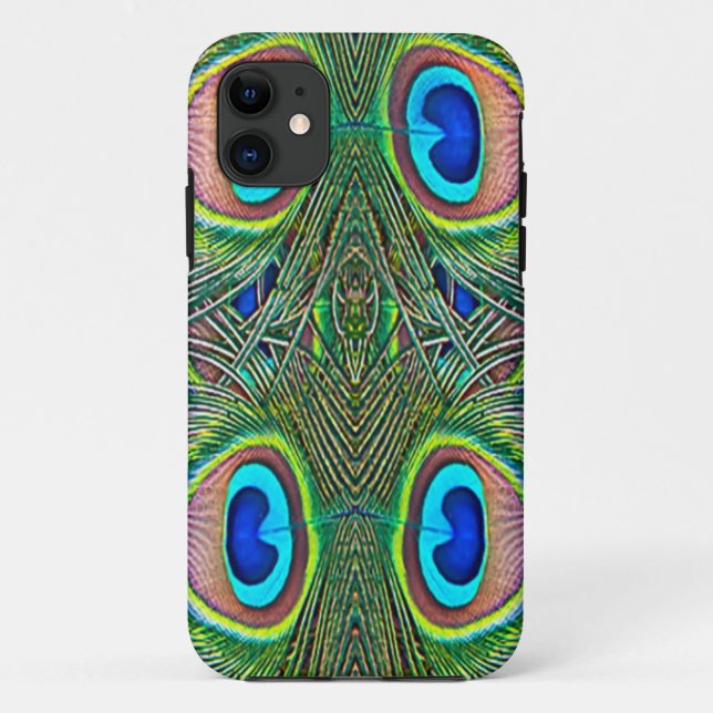 Peacock Feathers Kaleidoskop Print Case-Mate iPhone Hülle (Rückseite)