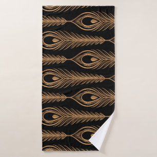 Peacock Feathers, Luxury Oriental Motif.