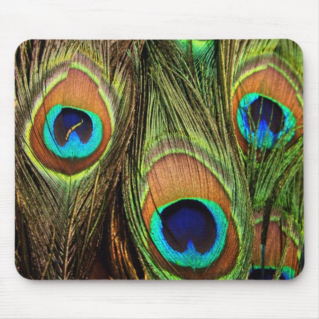 Peacock Feathers Mousepad (Vorne)