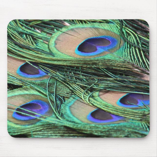 Peacock Feathers Mousepad (Vorne)
